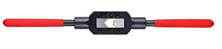 TopHomer Adjustable Tap Wrench M5 - M20 Handle Holder Engineers Tap Thread HSS Cutting Tool with PVP Anti-Slip Sleeves, Pack of 1