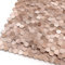 M MOFIT Metal Stick on Tiles for Fireplace,Mini Hexagon 3D Mosaic Tile Stickers Self Adhesive Wall Tiles for Kitchen Metallic Splashback (8 Sheets,Rose Gold)