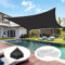 Sonnensegel Winddurchlässig - 6x10m - 90% UV Schutz HDPE Atmungsaktiv inkl Befestigungsseile - Schattierungsnetz - Sichtschutznetz für Patio Backyard Garten Carport, Schwarz