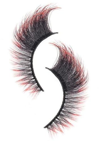 GTFYUDGH Cils colorés - touffes de cils artificiels - Réutilisables - Pour fête, mariage, débutant, carnaval, Halloween, fierté