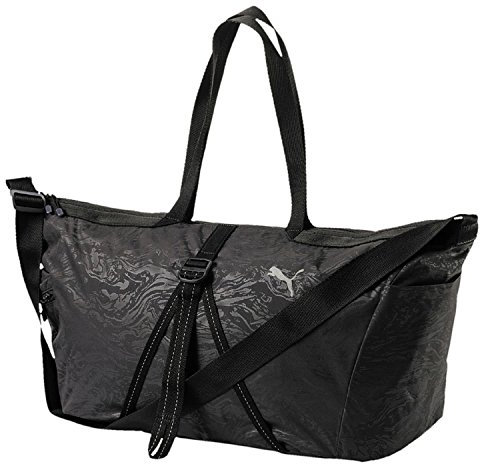 PUMA Fit at Workout Bag Sporttasche, Black-Reflective Silver, 64 x 30 x 1 cm