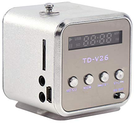 FOSA Portable FM Radio & Bluetooth 5.0 Speaker 2 in 1, Digital Speaker Music MP3/4 Player/TF USB Disk Radio for Outdoor/Indoor, Rechargeable Battery