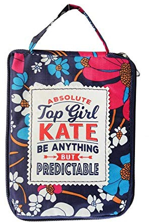 H & H Handy Top Lass Tote Bag / Shopper Bag / Shopping Bag - Personalised to The Name of Kate