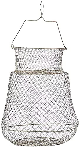 Carson Panier de pêche en fer, panier en métal pour poisson, filet de pêche
