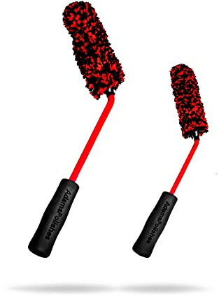 Adam's Polishes Angled Wheel Detailing Brush - Car Cleaning Wheel Brush | Use W/Wheel Cleaner, Rim Cleaner, Chrome Cleaner | Car Wash Brush Cleans Brake Dust from Barrels & Hard to Reach Areas Bundle