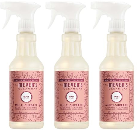 MRS. MEYER'S CLEAN DAY Multi-Surface Cleaner, Rose, 16 fl oz, 3 Pack