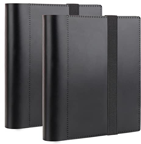 Aevdor 2 Pack Photo Album 8x10, 8x10 Photo Album Book Holds 68 Photos Art Portfolio Binder, Photo Albums for 8 x 10 Photos, 10x8 Sheet Protector Folder for Photos, Kids Artwork (Black)