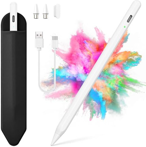 Stylus Pen for iOS&Android Touch Screens, Active Pencil for Samsung, Smart Digital Stylus Pens for Lenovo/Vivo/Mi/HUAWEI and Other Tablets, iPhone/Samsung/Google Pixel Smart Phones for Drawing&Writing