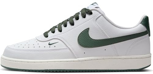 Nike Damen W Court Vision Lo Nn Sneaker, White/Vintage Green/Sail, 37.5 EU