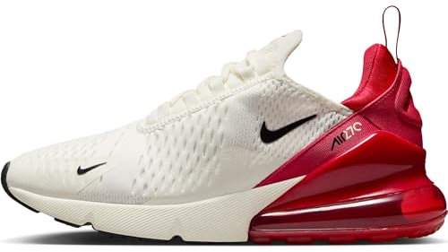 Nike Damen Air Max 270 Damenschuh Sneaker, Gym Red/Sail-Black, 38.5 EU