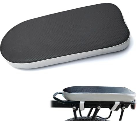 BAYINBROOK Fahrrad-Rücksitzkissen mit Rückenlehne,Sicherheit für Fahrrad-Rücksitzkissen Armlehne Fußstütze,Komfortables Sitzkissen für Kinder Oder Erwachsene (Sitz)