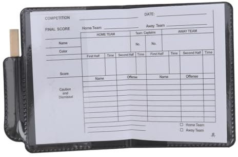 BESPORTBLE 2 Satz Gelbe Und Rote Karten Schiedsrichter Brieftasche Schiedsrichterkarten Schiedsrichter-Shirt Sportlich Fußballsachen Fußball-kit Fußball-schiedsrichterausrüstung Bambus Black