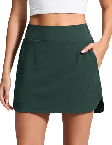 CRZ YOGA Taille Haute Dauphine Jupes de Golf Légende Vert 40