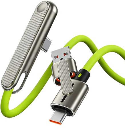 Yplkm 240W Ställningsdatakabel, 240W Dubbel Sidoladdningskabel med Vikbar Design för Snabbladdning, 2 I 1 Osynlig Hållare Laddare Kabelhållare, För Smartphone Surfplatta Utomhus Resor Camping Vandring