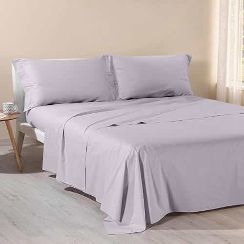Caleffi - Lenzuola Matrimoniali Cotone 180x200 - Completo Lenzuola Matrimoniali Cotone con Angoli - Morbido, Traspirante e Ipoallergenico - Colore Vivo - Certificato Oeko Tex