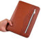Gift for Men,SAYEEC A5 Executive Conference Folder Travel Portfolio Ringbinder Folio Zip Around PU Leather Loose Leaf Refillable Lined Paper Business Notebook Zipped Organiser with Calculator(Brown)