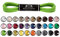 Mount Swiss Luxury Schuhbänder I Wasserabweisende und reißfeste Schnürsenkel rund ø 2-3 mm aus feiner Baumwolle/gewachst Farbe: Green.128, Länge: 90 cm