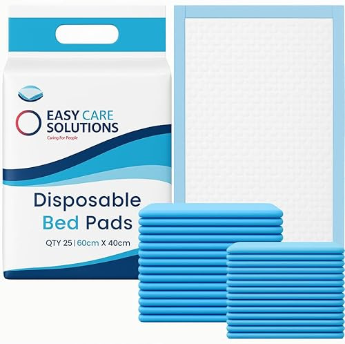 100 x Easy Care Solutions 40 x 60 cm | Disposable Incontinence Bed Pads | Underpads, Bed Mats, Mattress Protectors, Incontinence Pads | 4 Packs of 25 (4 Packs of 25)