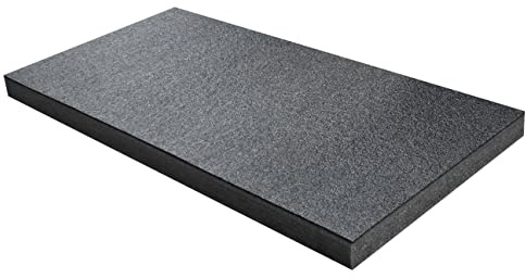 Shadow Foam Feuille moyenne – 1000 mm x 500 mm | Mousse à découper et à décoller pour l'organisation de boîtes à outils, valises de vol, systèmes de rangement d'outils et de bricolage (50 mm, noir)