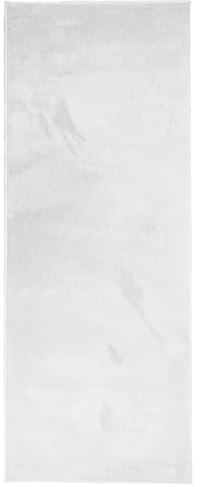 vidaXL Teppich, Wohnzimmerteppich Kurzflor Modern, Bodenteppich Flauschig Weich, Pflegeleicht Teppich für Wohnzimmer Schlafzimmer, Grau 80x200cm