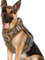 ipetstation Tactical Hundegeschirr für kleine bis mittelgroße Hunde, Hundegeschirr mit reflektierenden Streifen und Haltegriff, einstellbare Hundeweste für Spaziergänge und die Jagd (S)