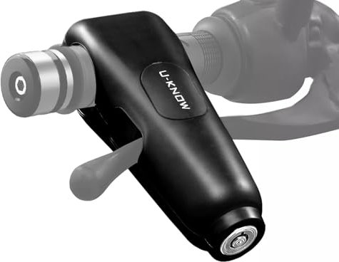 Motorcycle Handlebar Black Security Alarm Lock Bar Grip Brake Lever Anti-theft