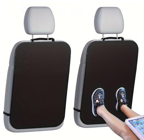 Sitzschutz Auto Rückenlehne Wasserdichte, 2 Stück 45*60cm Autositz Schutz Rückseite Kinder Rückenlehnenschutz Sitzschutz RüCkenlehne Auto Rückenlehnenschutz Für die Rückseite der Vordersitze