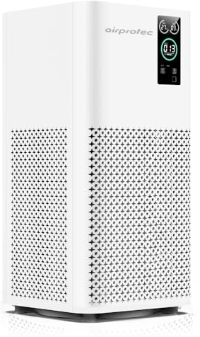 Purificador de Aire Inteligente AIRPROTEC 460 – Tecnología Médica y NASA | HEPA H13, Ionizador