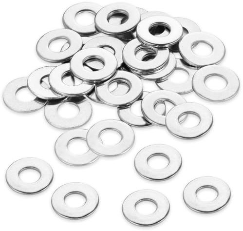 50 Pezzi M10 Rondelle Acciaio Inox, Rondelle carrozzeria A2 V2A in acciaio inox,DIN 9021 / ISO 7093, Grandi Rondelle in Acciaio Inossidabile 304,Rondelle Piatte per Viti Bulloni Riparazioni