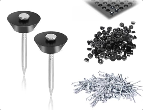 AOYEGIC Chiodi Sigillanti,50 Pezzi,per Membrane Alveolari,Chiodi di Installazione,Chiodi per Membrane Alveolari in Ferro Zincato con Elementi di Fissaggio,Drenaggio Edile e Fioriere Pentole