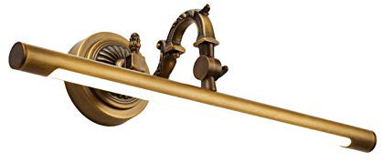 QJUZO LED Spiegelleuchte 35cm, Bad IP44 Spiegellampe, Vintage Schminklampe, Badleuchte 180° Einstellbar, Messing Schrankleuchte, Schminklicht für Schminktisch Badzimmer Spiegel, 4000K, 7W, 630lm