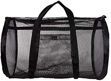 POHOVE Sporttasche aus Netzstoff, für den Strand, Ba-G Tragetasche, übergroße Sporttasche für Ausrüstung, Sportausrüstung, Wäsche, atmungsaktiv, leicht und tragbar