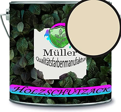 Müller - Vernice protettiva per legno, resistente alle intemperie, protezione a lungo termine dagli agenti atmosferici, colore protettivo per legno RAL 1015 avorio chiaro