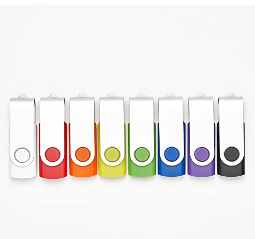 20 Stück 16GB USB-Flash-Laufwerke in 5 zufälligen Farben USB 2.0 Großhandelsposten Bulk Memory Sticks (16GB, 20 Stück)