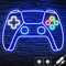 Ethlomoer Game Neon Sign, Gamepad Shaped Gaming Neon Light Sign, USB Powered Led Sign, Gamer Gifts, Neon Signs for Wall Decor, Kids Game Room, Boys Bedroom, Wall Art Decoration