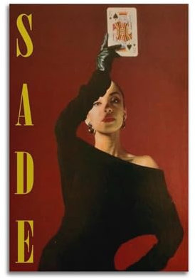 Sade Dekoratives Gemälde auf Leinwand, moderne Kunst, Schlafzimmer und Wohnzimmer, 30 x 45 cm, ungerahmt, Stil 3