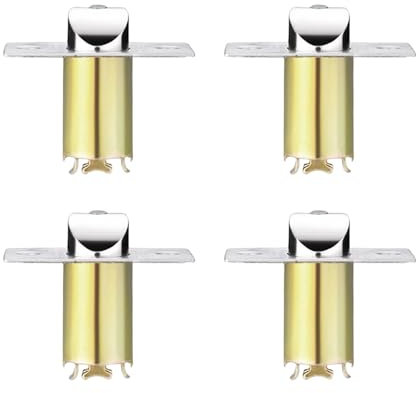 4Pcs Universals Single Lock Body Tongue Replacement Locking Tongue Hardware Round Balls Door Knob Body Lock Cores Fittings