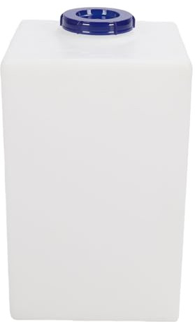 Yctze 11 Gallon RV Fresh Water Storage Tank 11.81x11.81x18.50in Värmesäker Kallsäker PE Dricksvattentank för Husbil Trailerbåt Yacht White