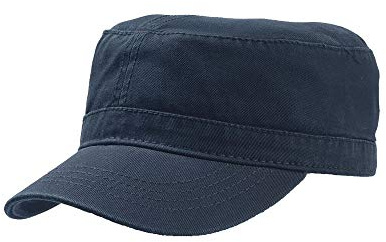 Atlantis Chino Cotton Uniform Military Cap (One Size) (Navy)