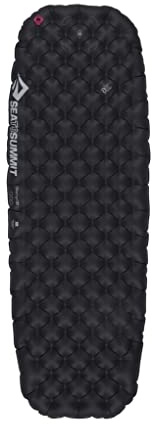 Sea to Summit - Ether Light XT Extreme Insulated Air Sleeping Mat Regular - For Women - Thermolite - 4 Season - Pillow Lock System - Stuff Sack - For Cold Weather Backpacking - Black - 685g