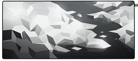 CHERRY XTRFY GP5, XL Gaming-Mauspad aus Stoff (920 x 400 x 3 mm), Glattes Speed-Pad für Präzision, Vernähte Kanten, Rutschfest, Maschinenwaschbar, Litus White