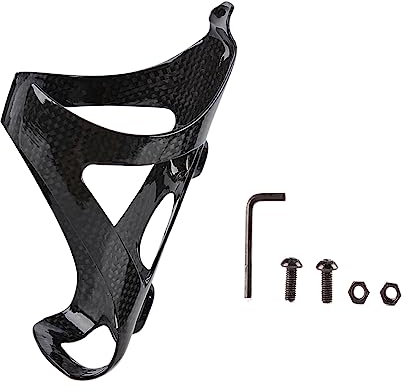 YHESEN - Portabidón para Bicicletas(Brillante), Fibra de Carbono, Accesorios para Bicicletas, 74 mm de diámetro, Ultraligero, Ligero y Duradero portabidón para Bicicletas de Carretera, MTB