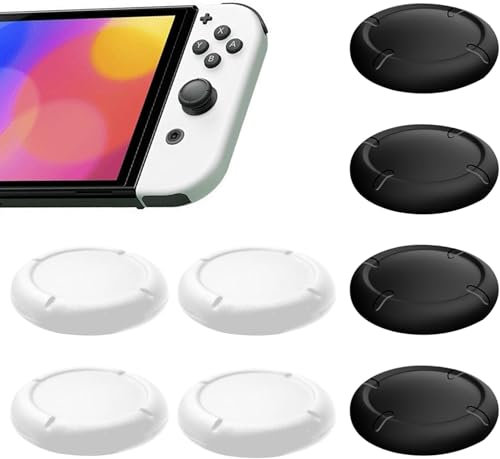 Ersatzkappe für Controller Switch Joystick Kappen 4 Paar Silikon-Joystick-Daumenkappen für Nintendo Switch, Thumbsticks Protege für Switch/Lite Silikon Joystick Schutzzubehör 3D Grips Caps