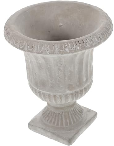 HYTROVE Cement Vase Plant Container Vintage Nordic Style, Creative Flower Vase for Floral Arrangement and Succulent Display, Hydroponic Plants Centerpiece Adornment for Dining Table Decoration