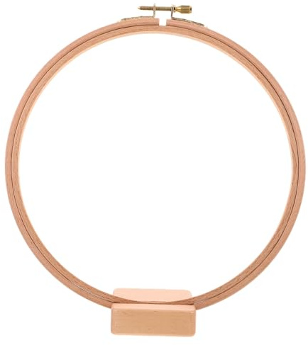 PLAFOPE Supporto per Ricamo in Legno di Faggio Base Regolabile per Telaio da Cucito e Punto Croce Stand Stabile per Lavori Manuali e Progetti di Ricamo