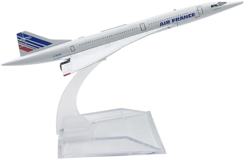 MEZHEN Flygplan modell legering 1/400 skala Diecast Air France Concorde flygplansmodell miniatyrmodell kollektion julklapp