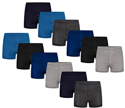 ASRL 12 Pack Mens Boxers shorts underwear (UK, Alpha, S, Regular, Regular, Pack of 12)