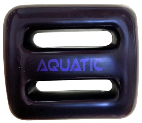 AQUATIC - Dive Weights - 1.1lb or 2.2lb or 3.3lb (0.5Kg or 1Kg or 1.5Kg) - Coated Black for Scuba, Freediving, Spearfishing (2.2lb (1Kg))