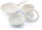 InnovaGoods - Ensemble de 5 Pièces de Poêles et Casserole Antiadhésives avec Poignée Amovible, Empilable pour Gain de Place, Compatible Toutes Cuisinières, Facile à Nettoyer, Aluminium, Beige
