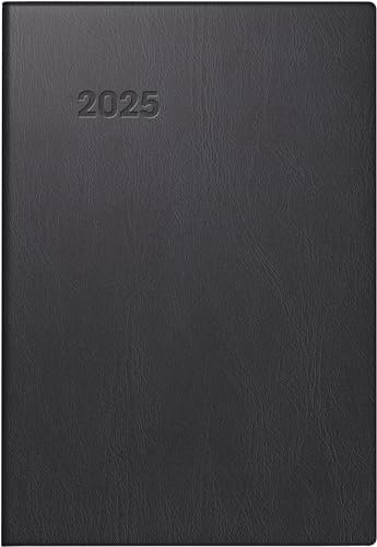 BRUNNEN Taschenkalender Mod. 723 2025 | A7, Kunststoff, schwarz
